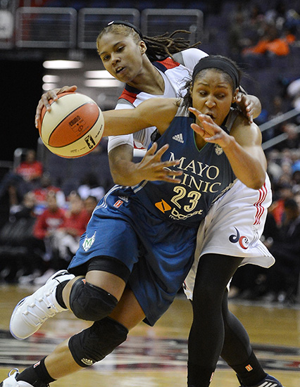 Photo of Washington Mystics basketball.